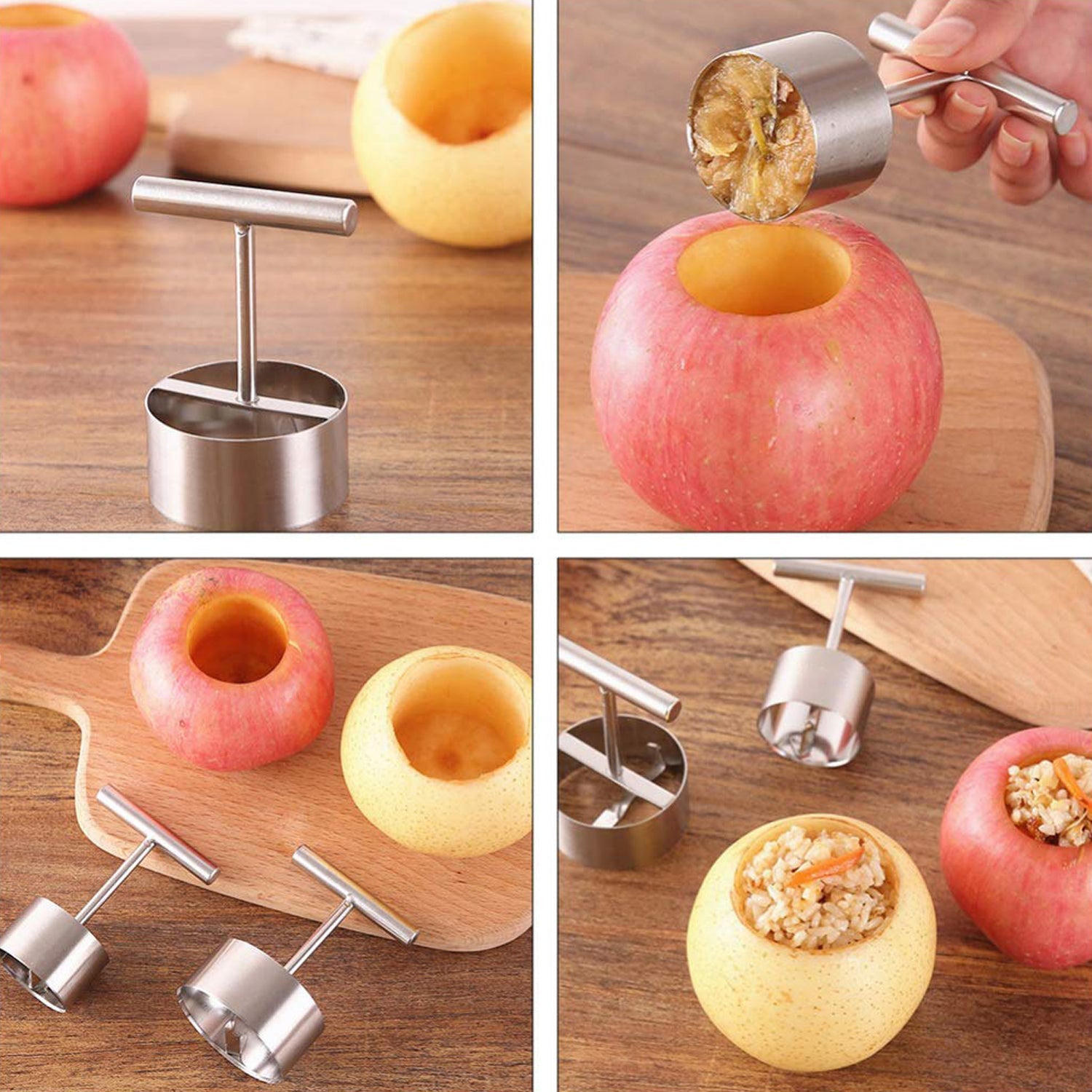 10016 Corer Pear Core Separator Vegetable Core Remover Seeder Cutter Pitter Fruit Hole Remover Coring Tool (1 Pc) 10016 Corer Pear Core Separator Vegetable Core Remover Seeder Cutter Pitter Fruit Hole Remover Coring Tool (1 Pc)